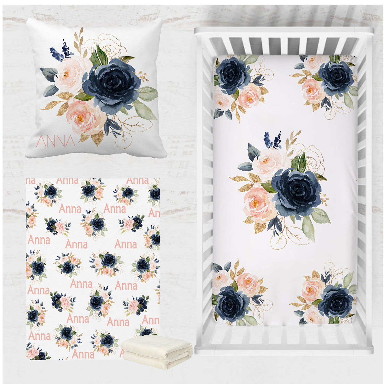 Baby Nursery Bedding Sets - LVYZIHO Baby Crib Sheet Set Nursery,