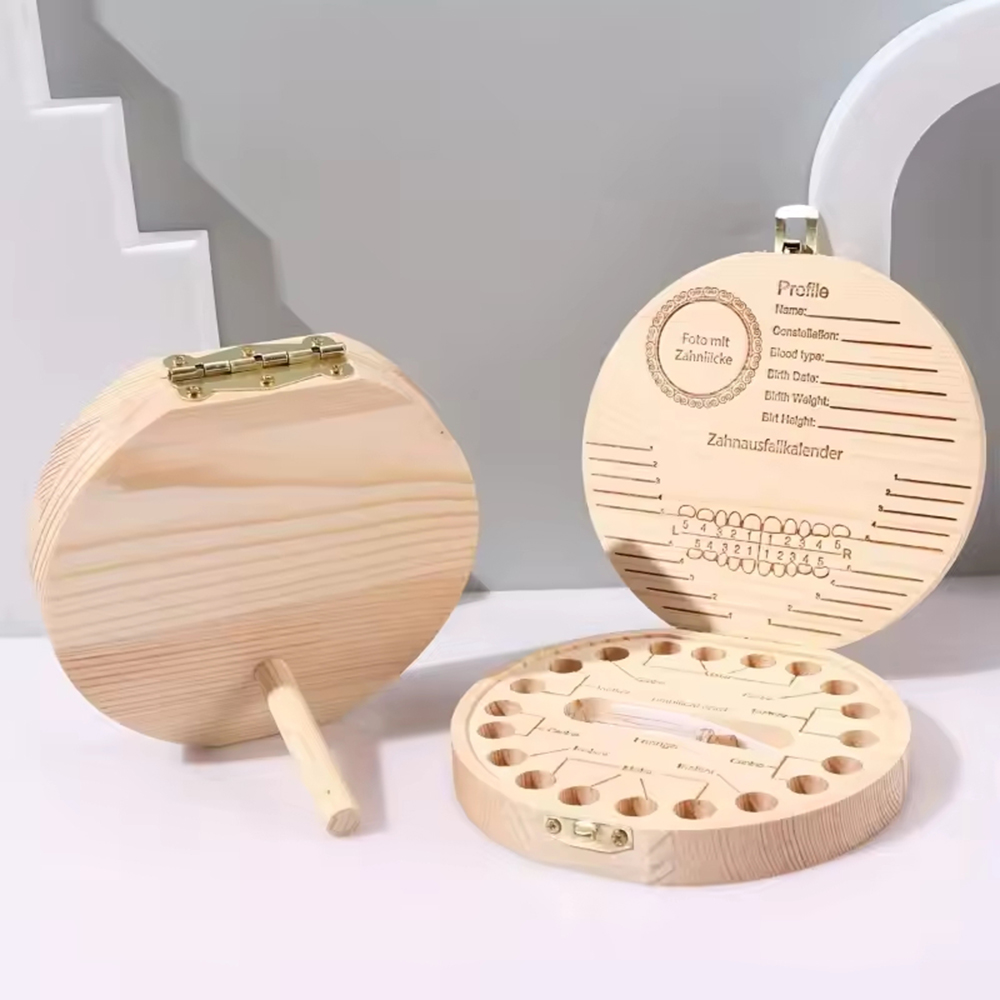 1PC Children's Milk Tooth Box  - Baby Keepsake Box 评论和价格
