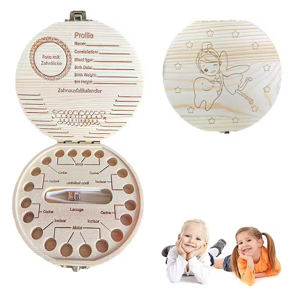 1PC Children's Milk Tooth Box  - Baby Keepsake Box 评论和价格