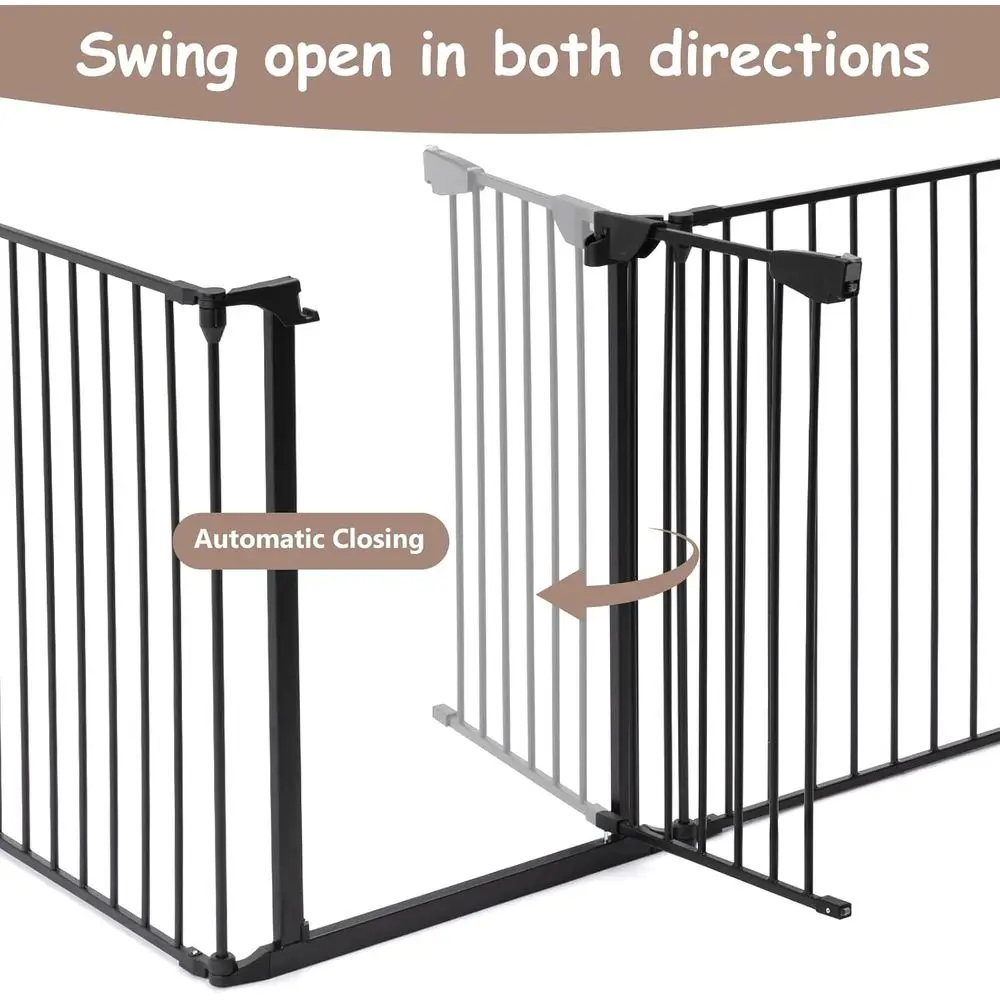 Extra Wide Metal Baby Gate, 8- - Baby Gate Extra Wide 评论和价格
