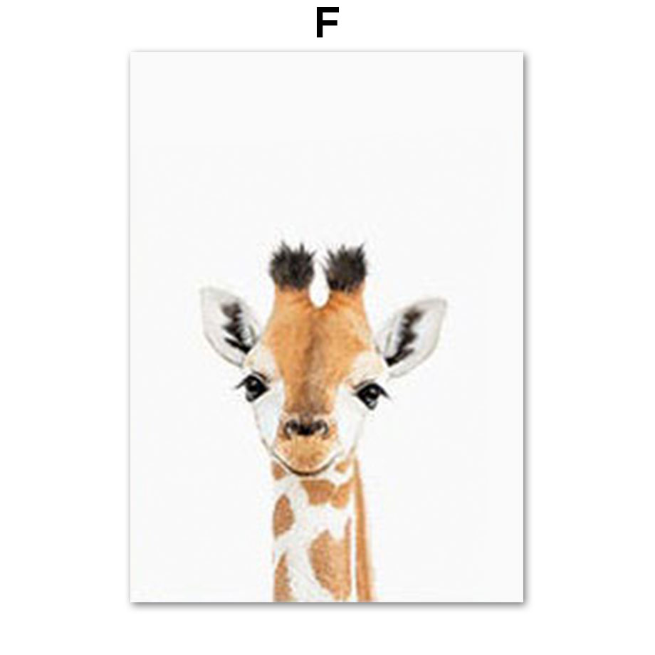 Baby Animal Nursery Wall Art P - Baby Zoo Nursery 评论和价格