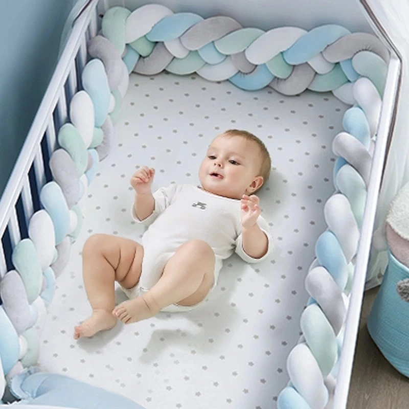 1M/2M/3.6M Baby Crib Protector - Baby Nursery Cushion 评论和价格