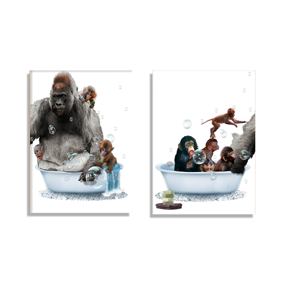 Gorilla Nursery Tub Print, Bab - Baby Zoo Nursery 评论和价格