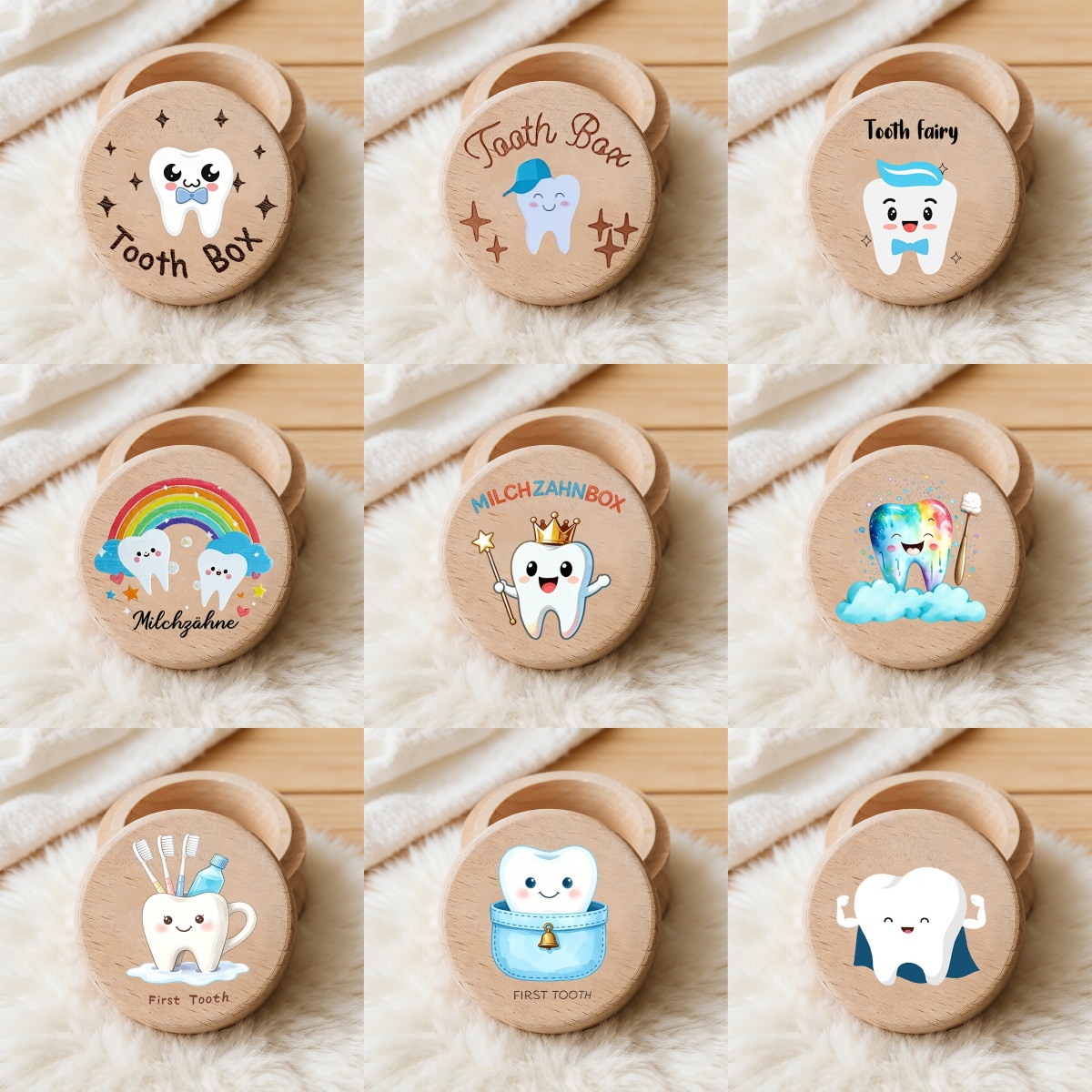 2D Children's Boy Toothbrush w - Baby Keepsake Box 评论和价格