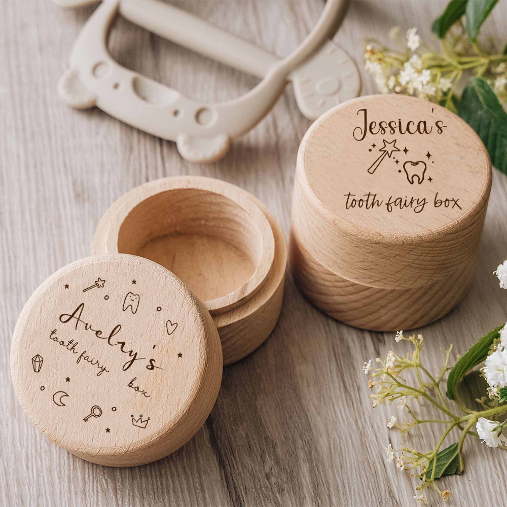 Personalized Tooth Fairy Box F - Baby Keepsake Box 评论和价格
