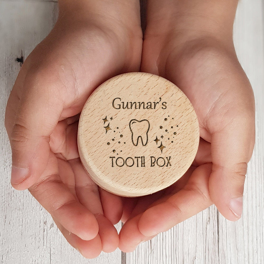 Personalized Tooth Fairy Box F - Baby Keepsake Box 评论和价格