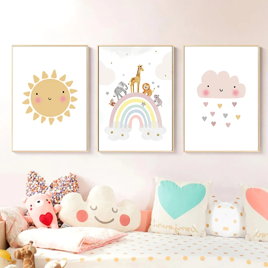 Giraffe Elephant Hot Balloon S - Baby Nursery Kids 评论和价格