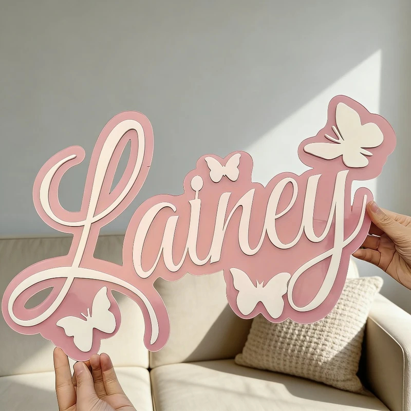 Personalized Baby Name Plaque, - Baby Nursery Kids 评论和价格