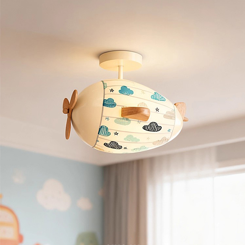 Children's Room Airplane Ceili - Baby Nursery Ceiling Light 评论和价格