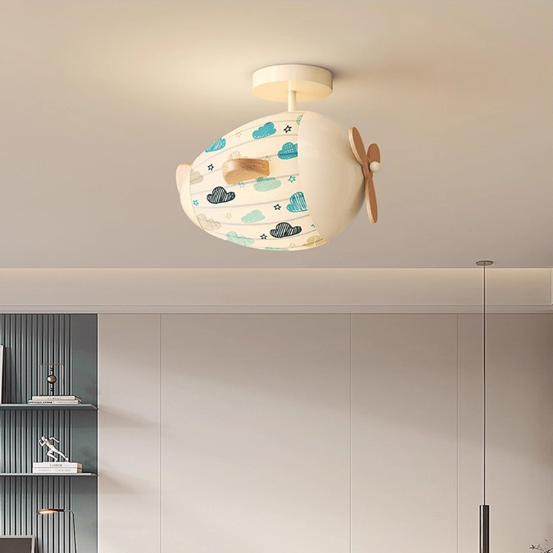 Children's Room Airplane Ceili - Baby Nursery Ceiling Light 评论和价格