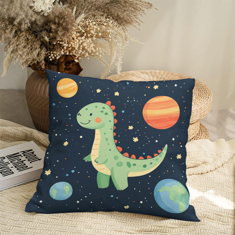 Cute Dinosaur Space Planets Cu - Baby Nursery Cushion 评论和价格