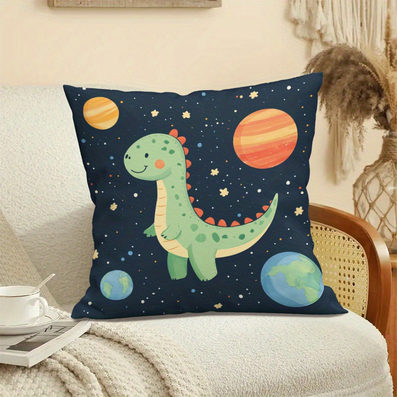 Cute Dinosaur Space Planets Cu - Baby Nursery Cushion 评论和价格