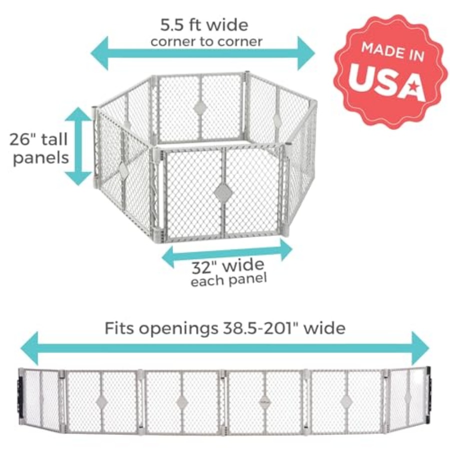 Superyard Duo Extra Wide Baby  - Baby Gate Extra Wide 评论和价格