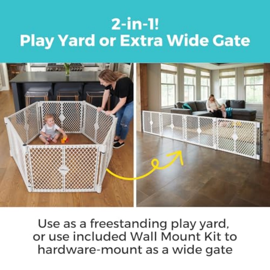 Superyard Duo Extra Wide Baby  - Baby Gate Extra Wide 评论和价格