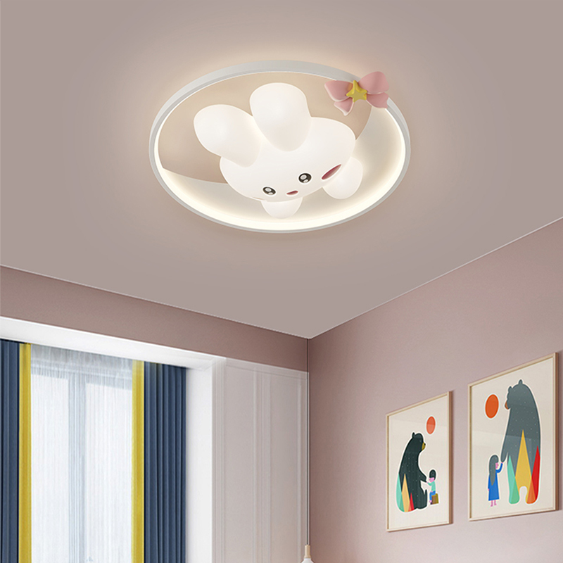 New 3D Rabbit Ceiling Lamp Car - Baby Nursery Ceiling Light 评论和价格