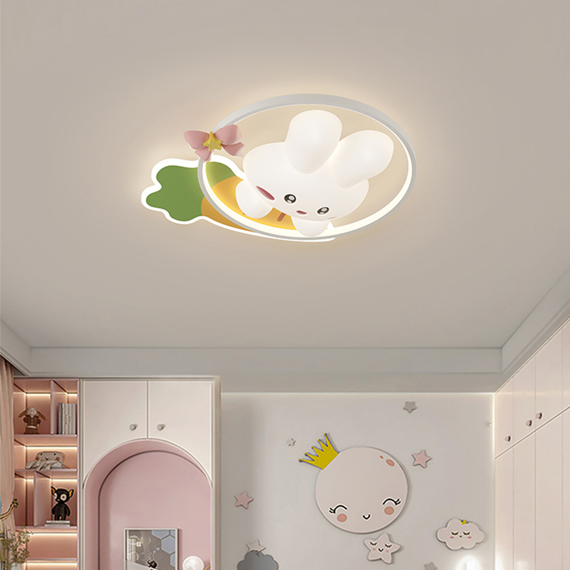 New 3D Rabbit Ceiling Lamp Car - Baby Nursery Ceiling Light 评论和价格