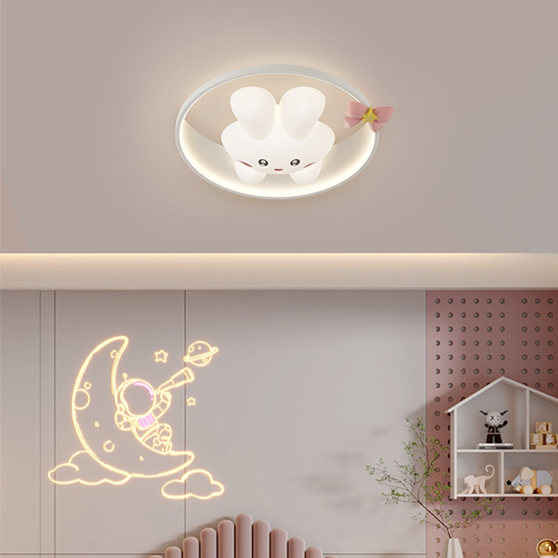 New 3D Rabbit Ceiling Lamp Car - Baby Nursery Ceiling Light 评论和价格