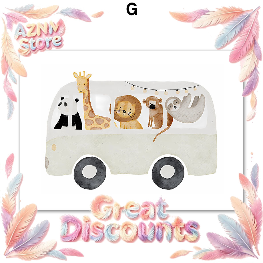 Boho Animals Friend Elephant R - Baby Nursery Kids 评论和价格