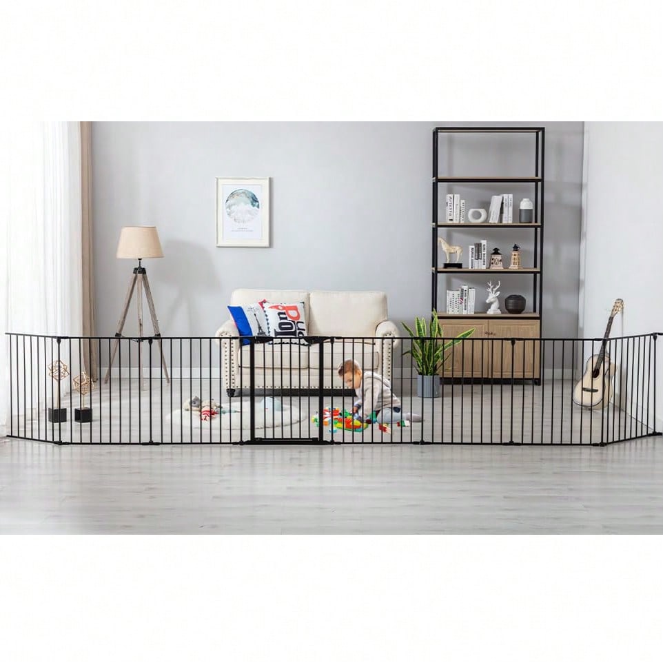Extra Wide Black Baby Gate Wit - Baby Gate Extra Wide 评论和价格