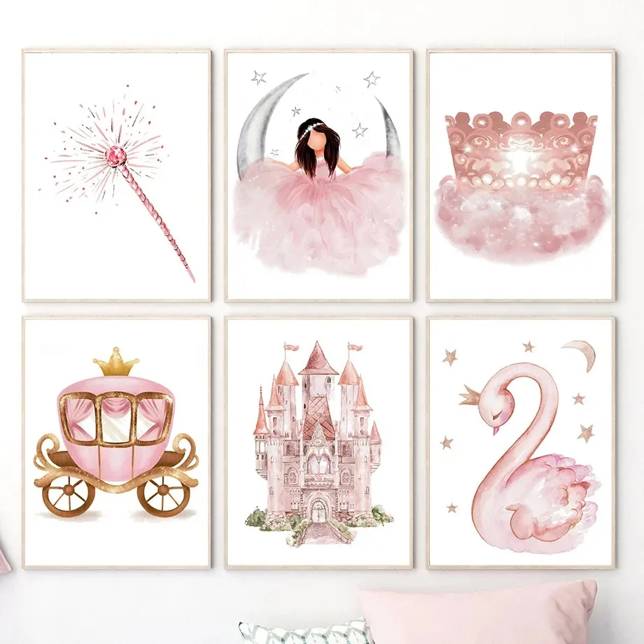 （2D Canvas painting） Canvas Pa - Baby Nursery Pink 评论和价格