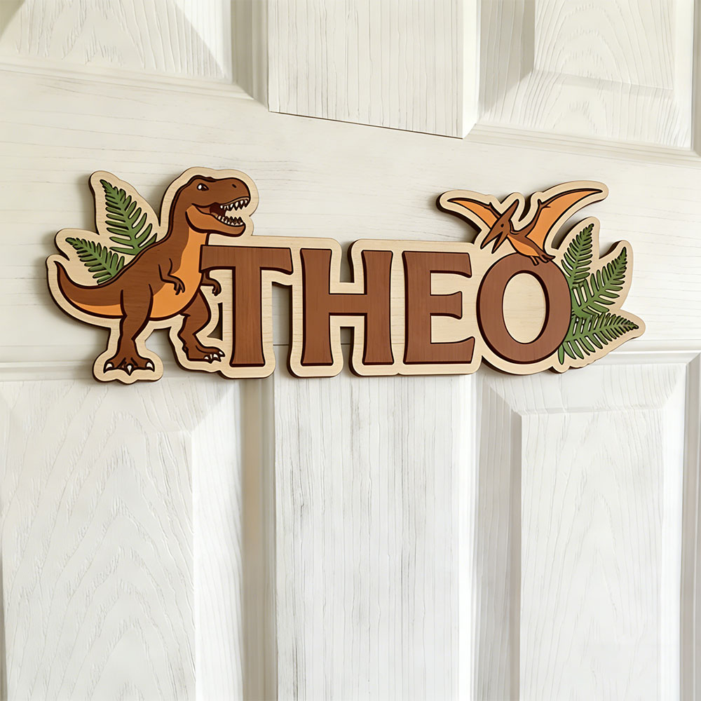 Personalized Dinosaur Name Sig - Baby Nursery Kids 评论和价格