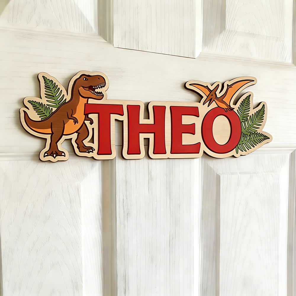 Personalized Dinosaur Name Sig - Baby Nursery Kids 评论和价格