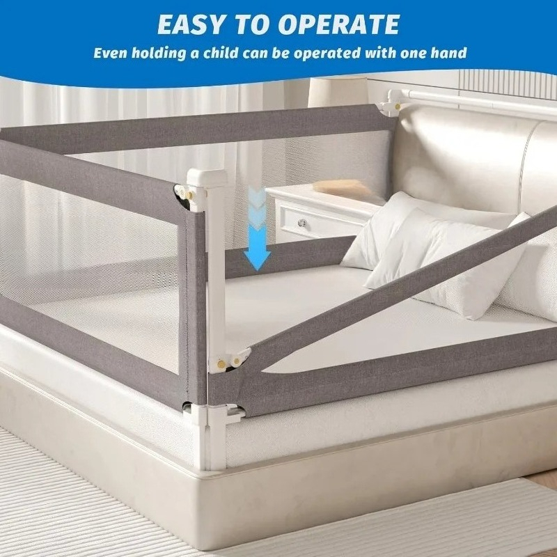 180cm Adjustable Crib Guardrai - Bed Rail Toddler 评论和价格