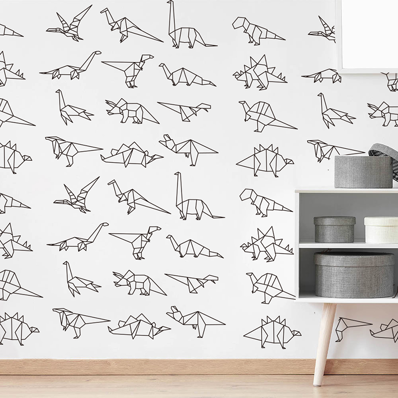 Cute Origami Dinosaurs Animal  - Baby Zoo Nursery 评论和价格