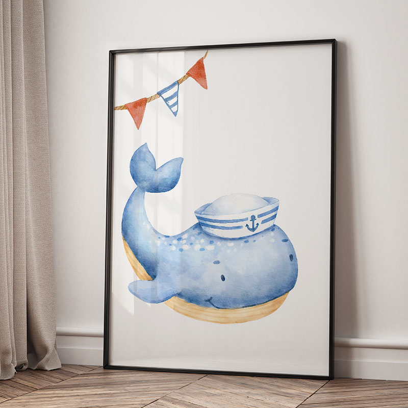 Bear Whale Sailboat Lighthouse - Baby Nursery Kids 评论和价格