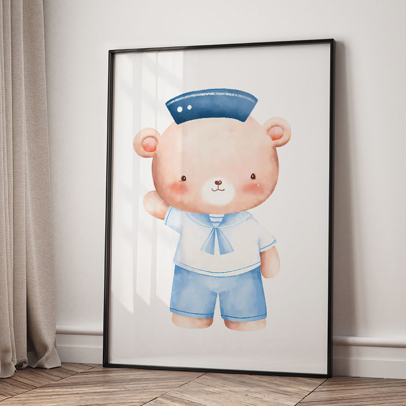 Bear Whale Sailboat Lighthouse - Baby Nursery Kids 评论和价格