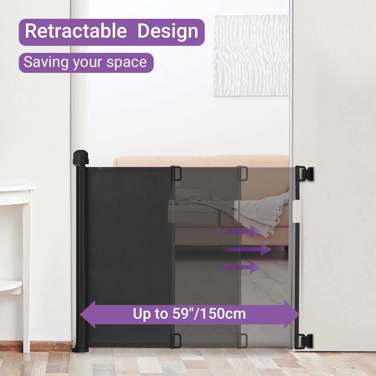 Retractable Baby Gates Extra W - Baby Gate Extra Wide 评论和价格