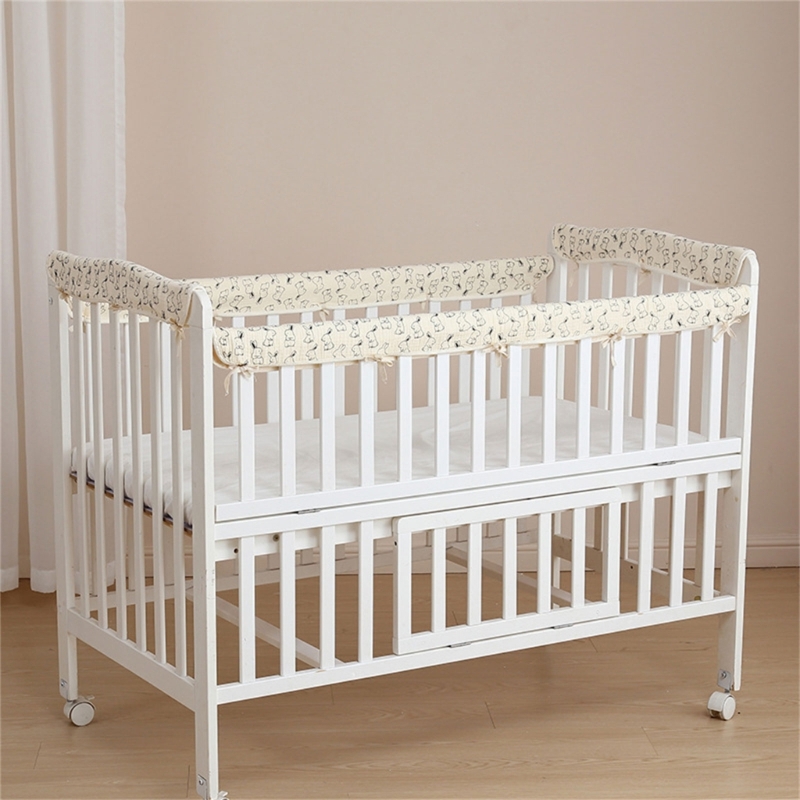 4 PCs Cotton Baby Bed Bumpers  - Bed Rail Toddler 评论和价格