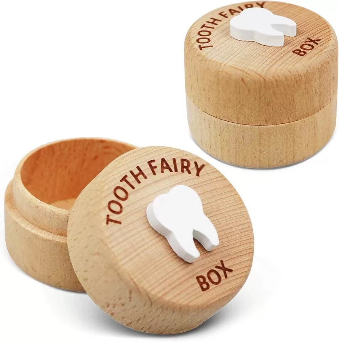 1pcs Wooden Baby Tooth Keepsak - Baby Keepsake Box 评论和价格