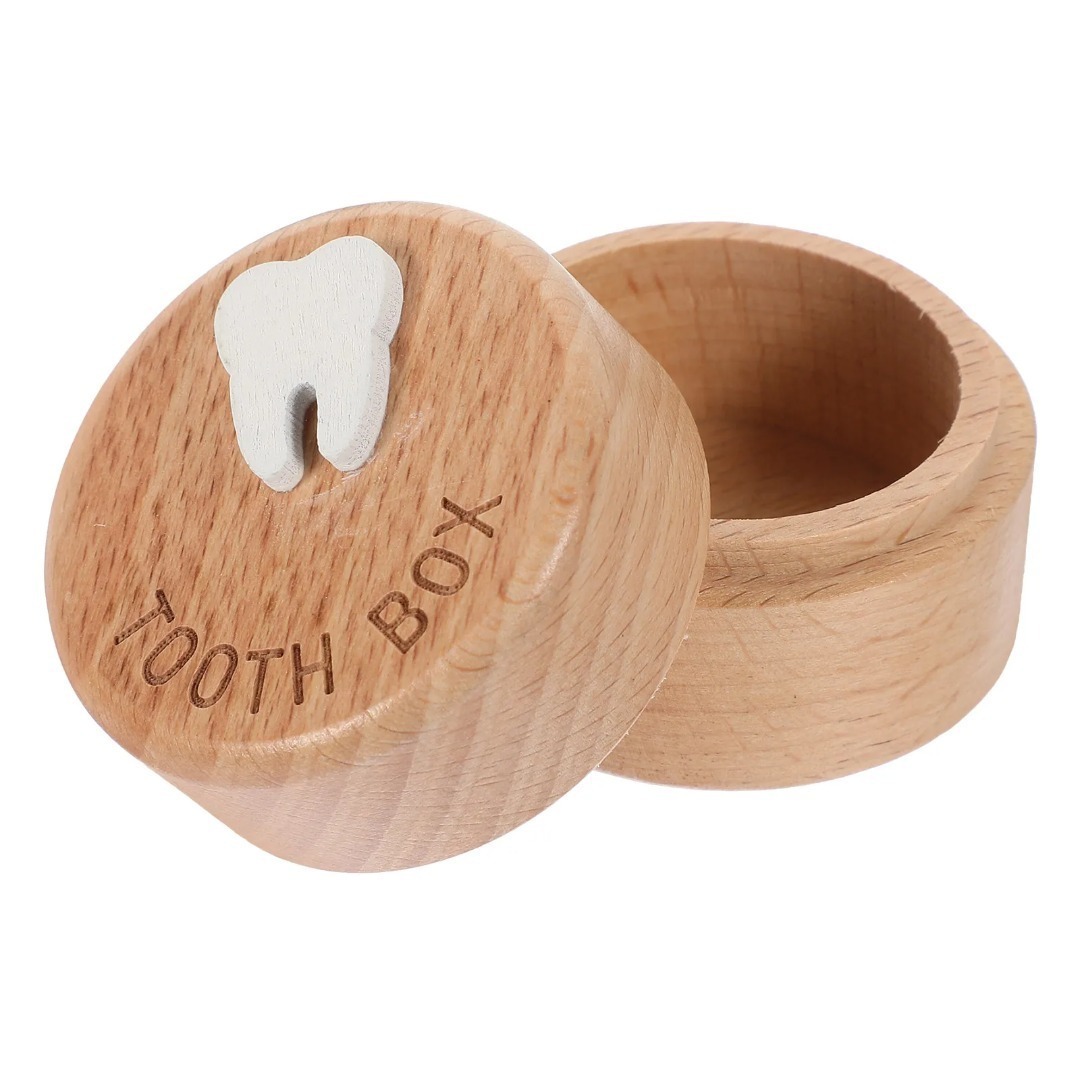 1pcs Wooden Baby Tooth Keepsak - Baby Keepsake Box 评论和价格