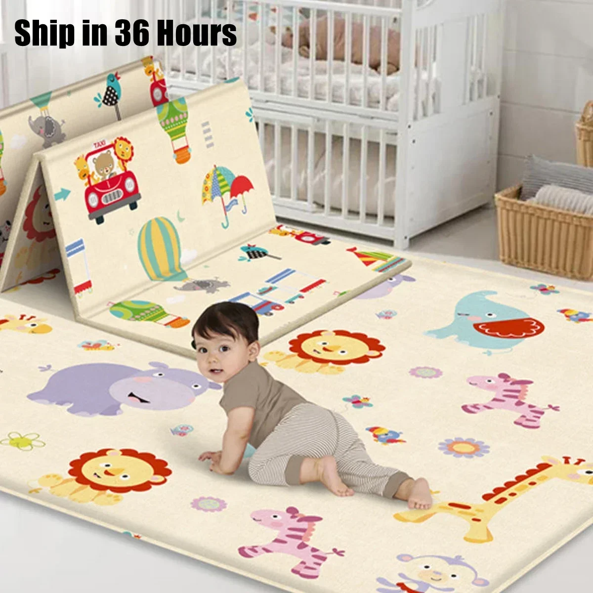 Foldable Children's Carpet Bab - Baby Nursery Games 评论和价格