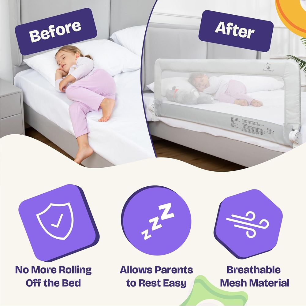 1-Pack Bed Rail Toddlers 55.5  - Bed Rail Toddler 评论和价格