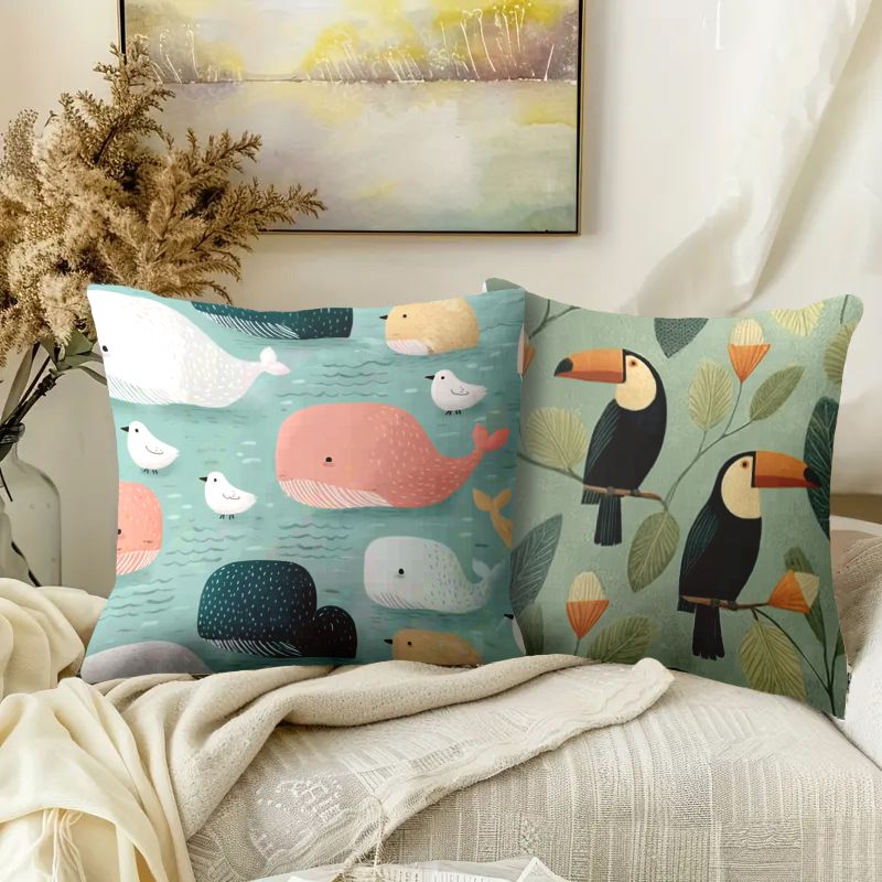 4 Piece Pillowcase Set Cute An - Baby Nursery Bedding Sets 评论和价格