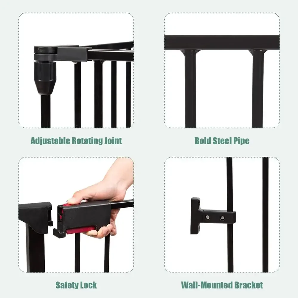 8-Panel Adjustable Extra Wide  - Baby Gate Extra Wide 评论和价格