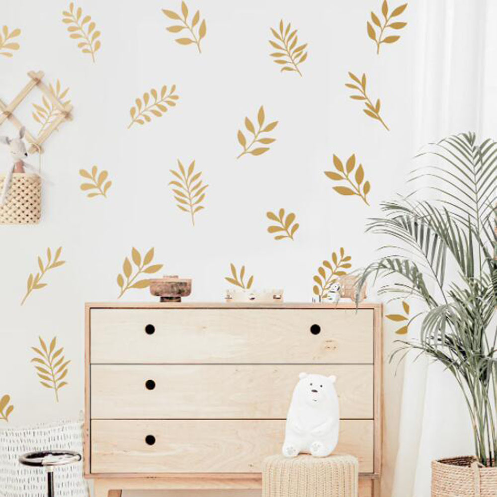 41Pcs Botanical Leaf Wall Stic - Baby Nursery Tree 评论和价格
