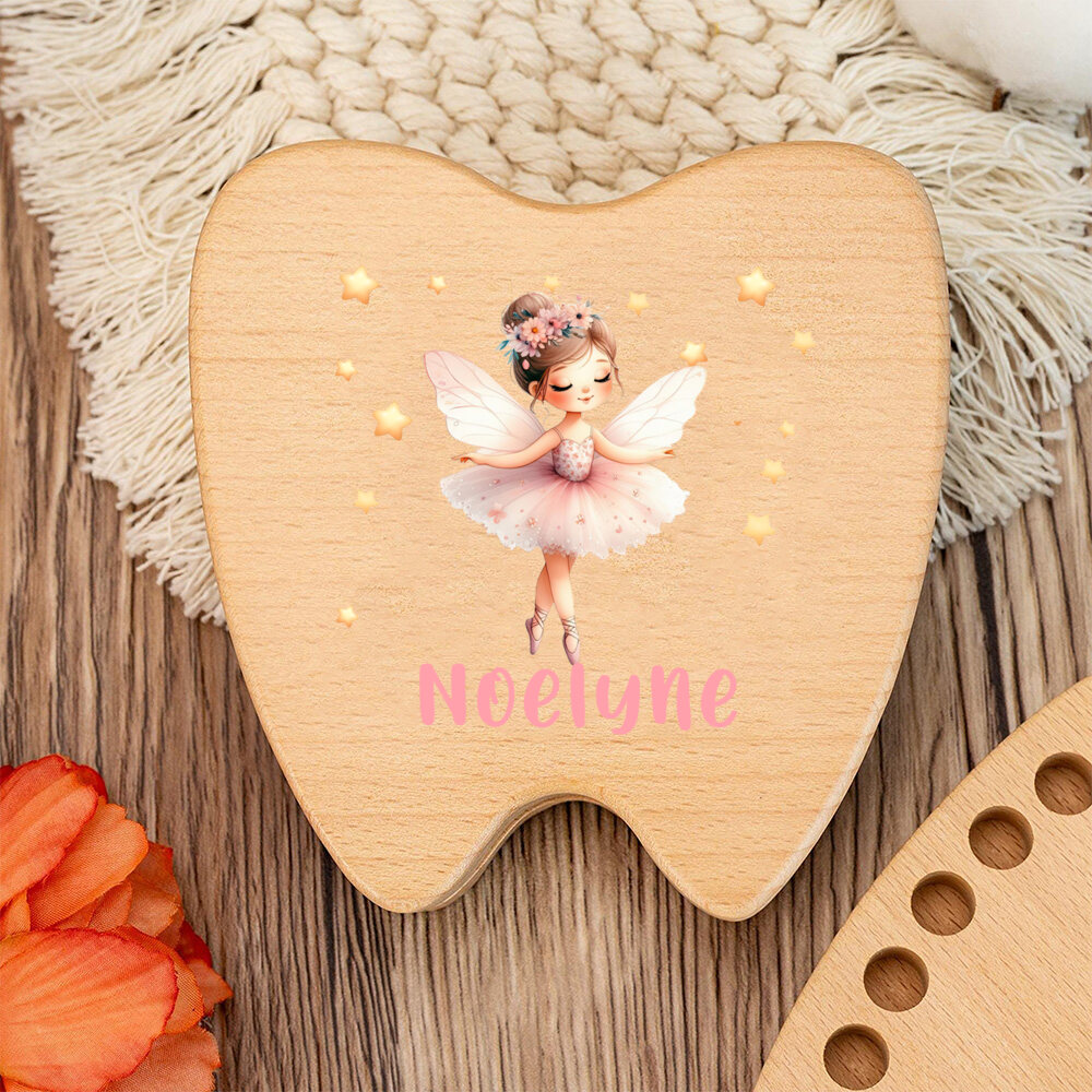 Personalized Tooth Fairy Woode - Baby Keepsake Box 评论和价格