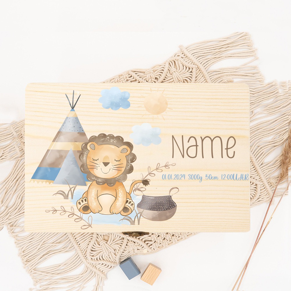 Personalized Baby Memory Box B - Baby Keepsake Box 评论和价格