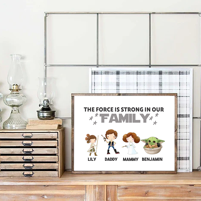 Personalized Family Name Print - Baby Yoda Nursery 评论和价格