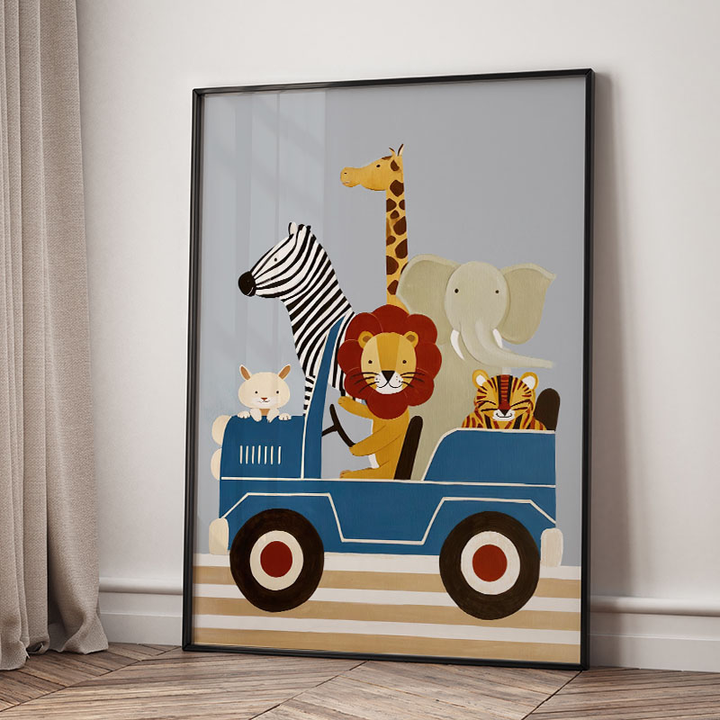 Funny Cartoon Animal Car Ballo - Baby Nursery Kids 评论和价格