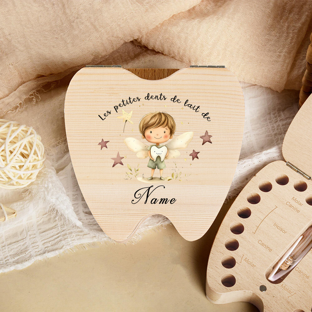 Personalized Tooth Fairy Box B - Baby Keepsake Box 评论和价格
