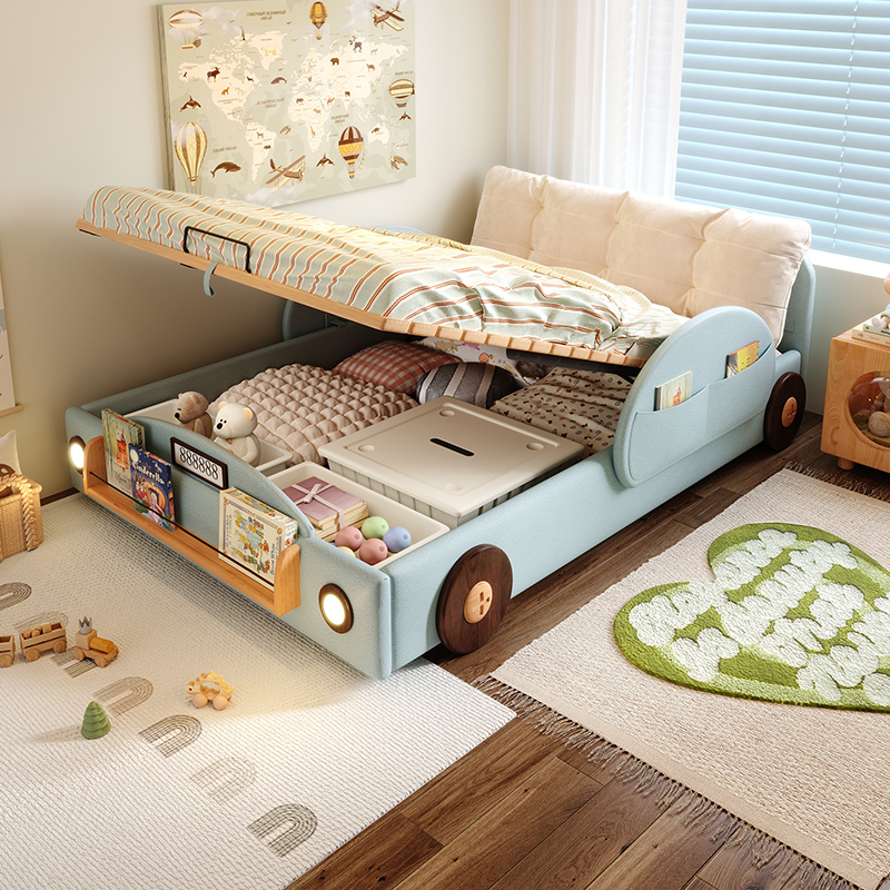 Simple Car Shape Kids Beds Woo - Bed Rail Toddler 评论和价格