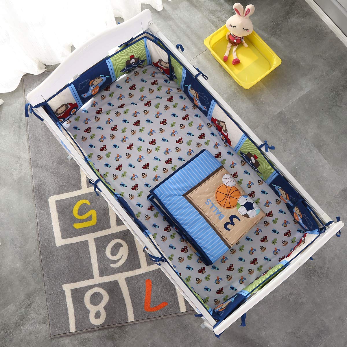 7Piece Crib Bedding Set Infant - Baby Nursery Bedding Sets 评论和价格