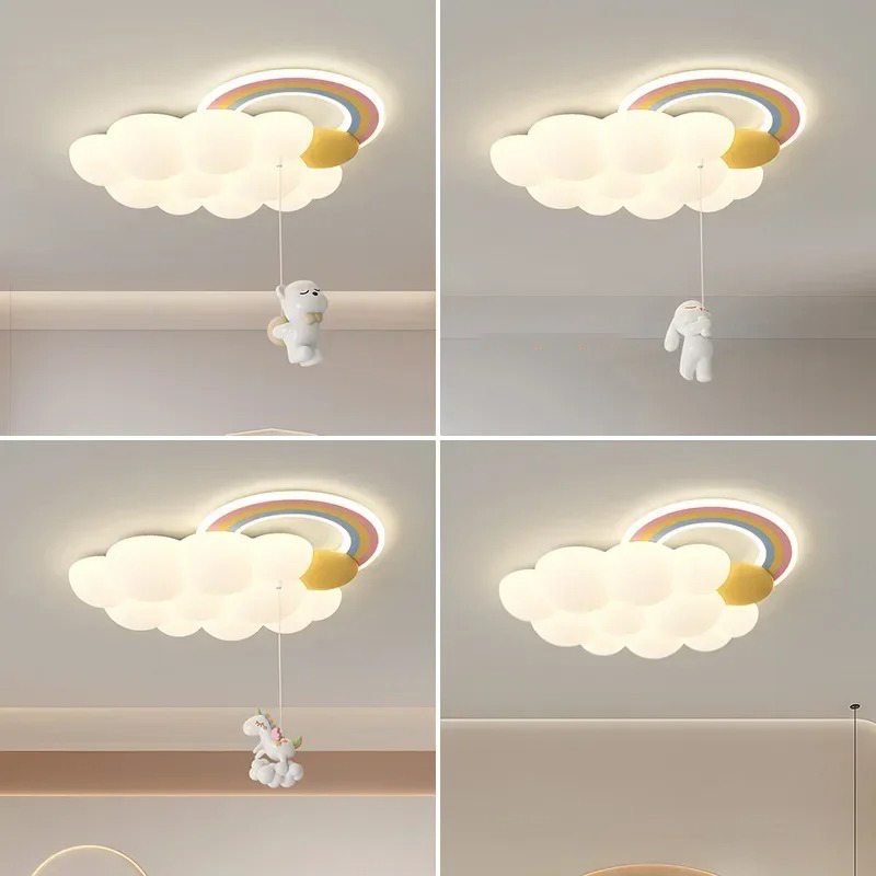 Nordic Modern Cartoon Rainbow  - Baby Nursery Ceiling Light 评论和价格