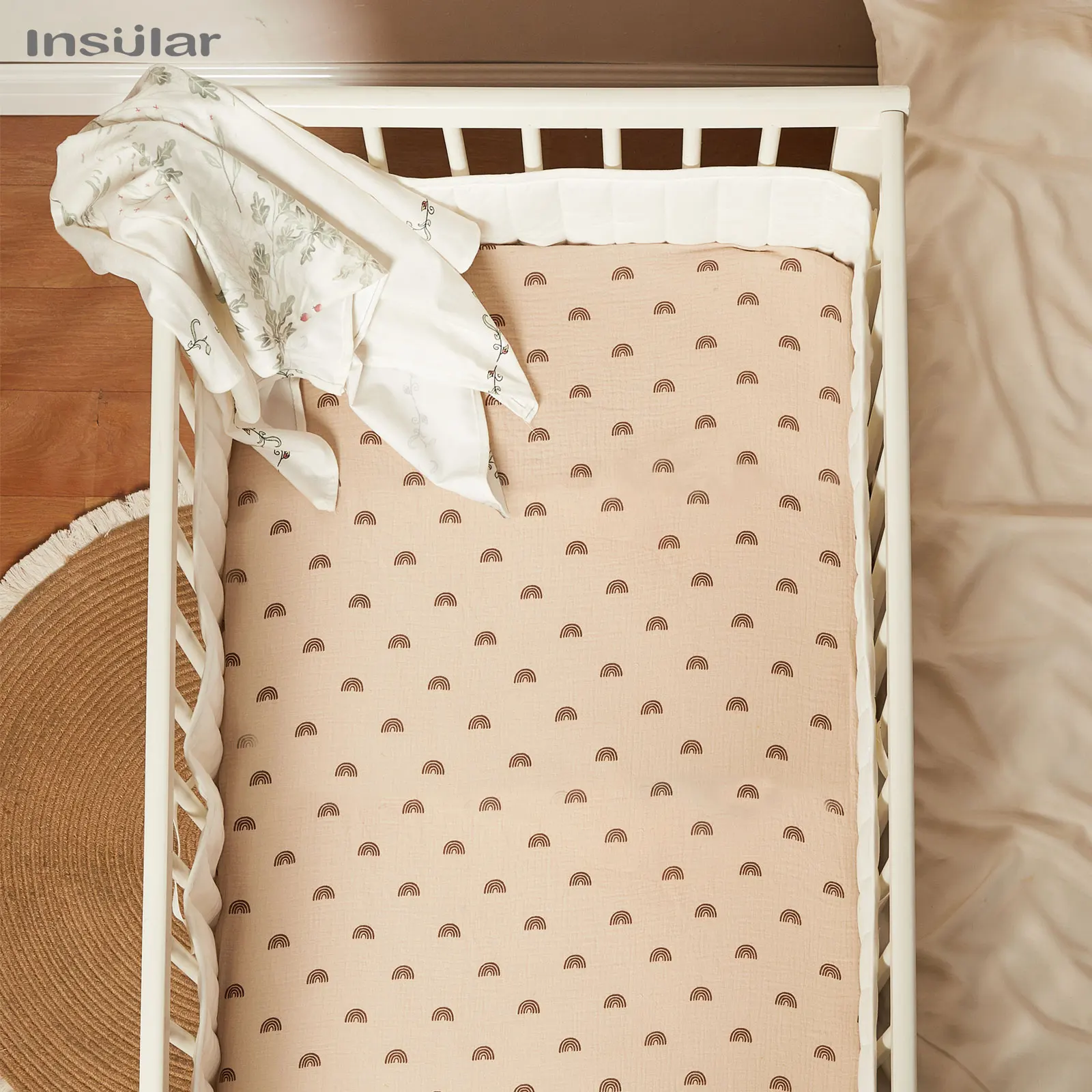 130*70cm Crib Fitted Sheets So - Baby Nursery Bedding Sets 评论和价格
