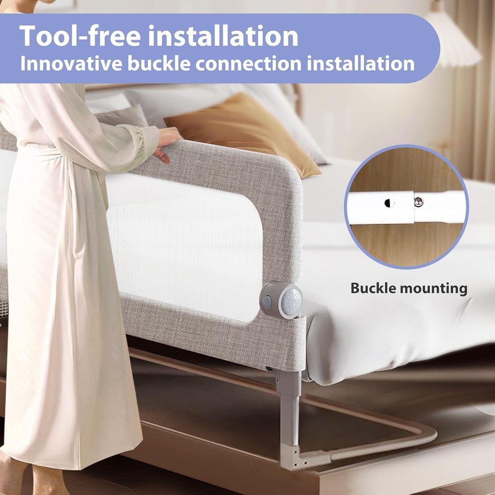 Baby Bed Rails Guard - Toddler - Bed Rail Toddler 评论和价格