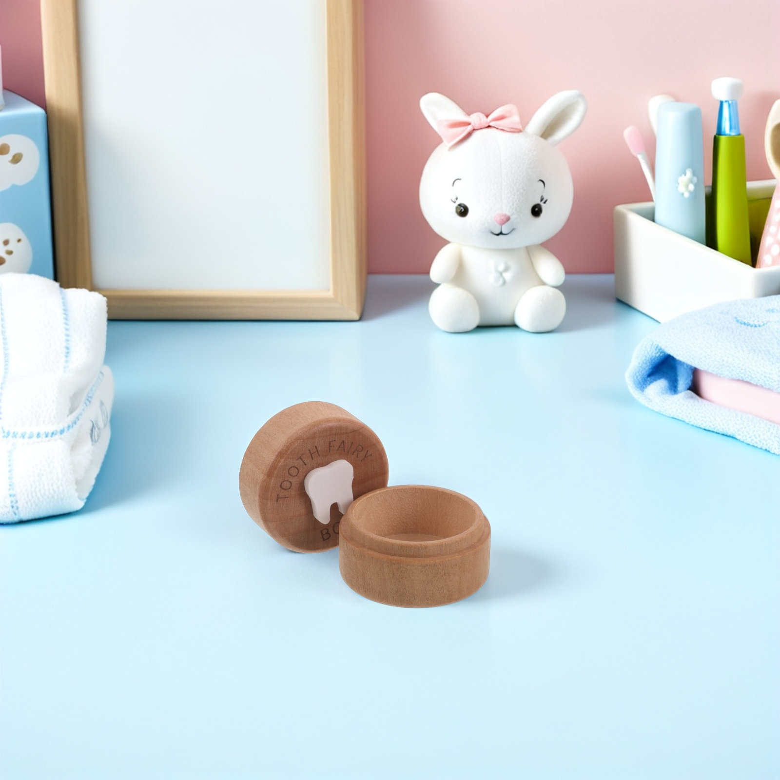 Kids Tooth Fairy Box Wooden To - Baby Keepsake Box 评论和价格
